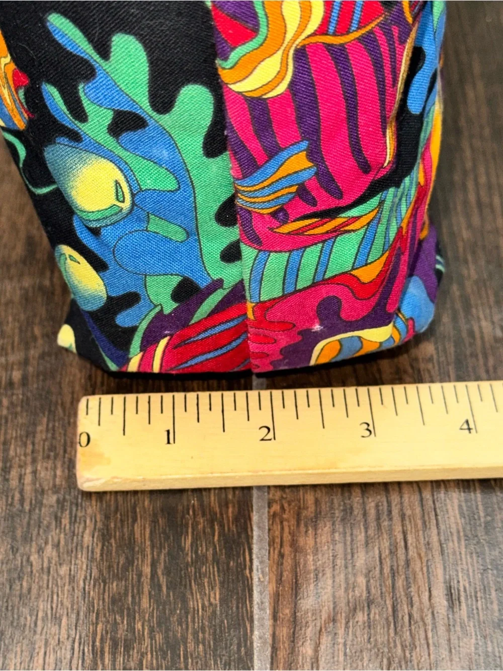 Vintage 90s Design Hawaii by Victor Tropical Fish Neon Tote Bag - Excellent Cond